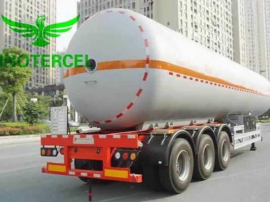 55000Ltr Zbiornik gazu Półprzewód trójosiowy Lng Półprzewód