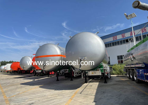 3Axle Tanku paliwa Półprzewód 30CBM-60CBM Tanku wodnego Półprzewód