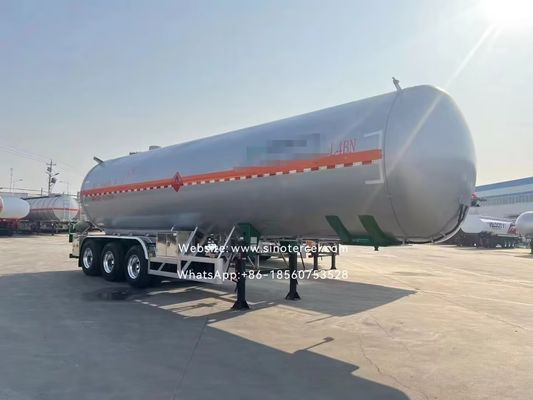 30CBM -60CBM Semi Tanker Trailer Pentane Semi Trailer 3 osi / 4 osi