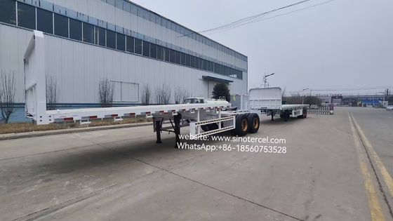 12 kół 12.00R25 Superlink przyczepy podwójne przyczepy do transportu kontenerów 20 stóp i 40 stóp