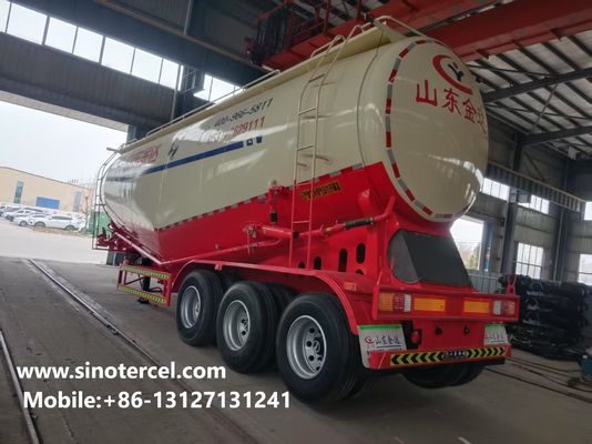 50000L Cement Semi Trailer Weichai Motor Cement Tanker Trailer