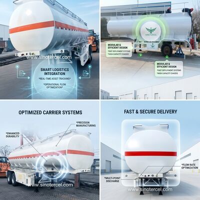 30000L-60000L Semi-Tanker Trailer Lpg Semi-Trailer 3 osi/4 osi