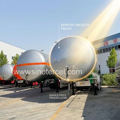 3Axle Tanku paliwa Półprzewód 30CBM-60CBM Tanku wodnego Półprzewód