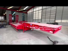 Semi Lowbed Trailer Silna stabilność Wsparcie dla indywidualnej personalizacji 60 ton